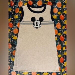 EUC - GAP Kids Disney Girls Sleeveless Dress with sequin Mickey (Gray) - Size M